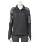 Women's Adidas Fleece Quarter Zip Sweatshirt, Size: Xs, Black