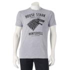 Men's House Stark Of Winterfell Tee, Size: Small, Dark Grey