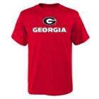 Boys' 4-18 Georgia Bulldogs Goal Line Tee, Size: 4-5, Red