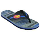 Men's Kansas Jayhawks Striped Flip Flop Sandals, Size: Xl, Black