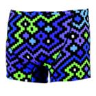 Men's Dolfin Reversible Square-leg Swim Trunks, Size: 30, Blue