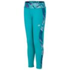 Girls 7-16 New Balance Pieced Performance Leggings, Size: 7-8, Turquoise/blue (turq/aqua)