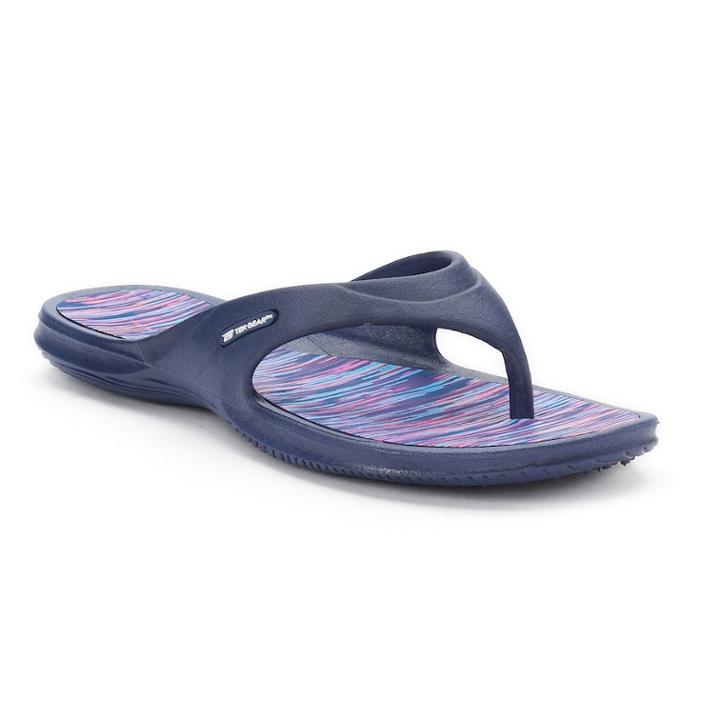 Women's Tek Gear&reg; Printed Molded Sport Sandals, Size: Medium, Blue (navy)