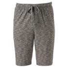 Men's Croft & Barrow&reg; Slubbed Knit Jams Shorts, Size: Xl, Black