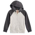 Boys 4-10 Jumping Beans&reg; Basic Fleece Zip Hoodie, Size: 8, Light Grey