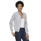Juniors' My Michelle Bomber Sweater, Girl's, Size: Xl, Grey Other