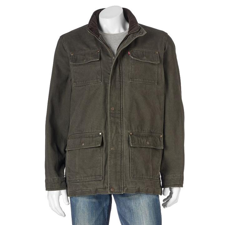 Men's Levi's&reg; Barn Coat, Size: Small, Med Green
