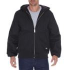 Men's Dickies Ducked Hooded Jacket, Size: Large, Black