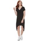 Juniors' Liberty Love Sharkbite Hem Dress, Teens, Size: Xl, Black