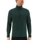 Men's Adidas Outdoor Terrex Tivid Half-zip Polarfleece Jacket, Size: Xxl, Med Green
