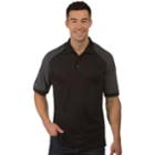 Men's Antigua Engage Regular-fit Colorblock Performance Golf Polo, Size: Small, Black