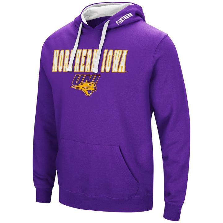 Men's Northern Iowa Panthers Pullover Fleece Hoodie, Size: Xl, Drk Purple