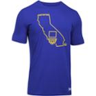 Men's Under Armour Golden State Warriors Charged State Tee, Size: Medium, Royal