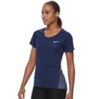 Women's Nike Dry Miler Flash Running Top, Size: Large, Med Blue