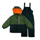 Boys 4-7 Carter's Colorblock Heavyweight Jacket & Bib Snowpants Snowsuit Set, Size: 5-6, Green