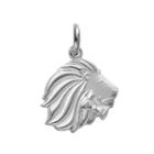 Logoart Sterling Silver Alpha Delta Pi Sorority Lion Charm, Women's, Grey