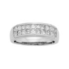 14k Gold Igl Certified 1 Carat T.w. Diamond Multirow Wedding Ring, Women's, Size: 8.50, White