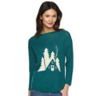 Women's Woolrich Motif Wool Blend Sweater, Size: Xl, Dark Green