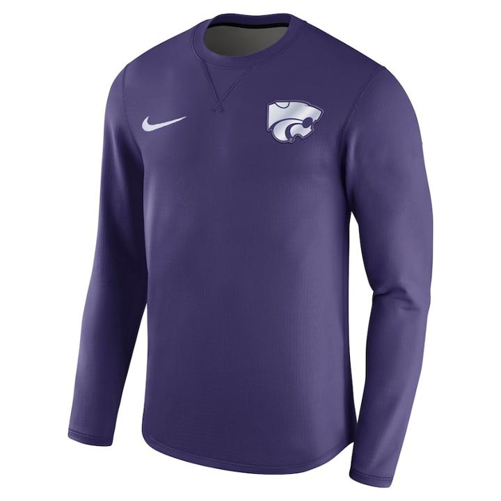 Men's Nike Kansas State Wildcats Modern Crew Tee, Size: Large, Purple