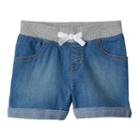 Girls 4-10 Jumping Beans&reg; Pull On Denim Shorts, Girl's, Size: 5, Blue Other