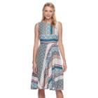 Women's Dana Buchman Sleeveless Paneled Circle Cut Dress, Size: 4, Med Blue