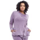 Plus Size Balance Collection Mayven Thumb Hole Jacket, Women's, Size: 2xl, Drk Purple