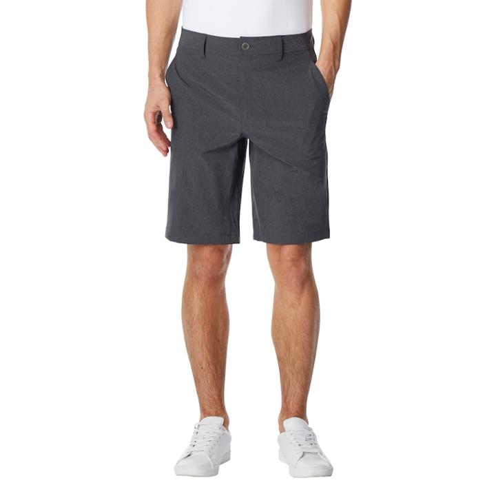 Men's Coolkeep Classic-fit Stretch Performance Flat-front Shorts, Size: 38, Grey