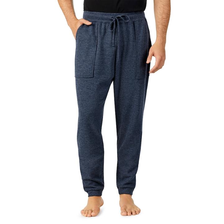 Men's Cuddl Duds Jogger Pants, Size: Large, Light Blue