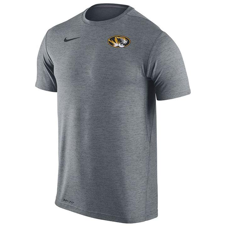 Men's Nike Missouri Tigers Dri-fit Touch Tee, Size: Xxl, Grey