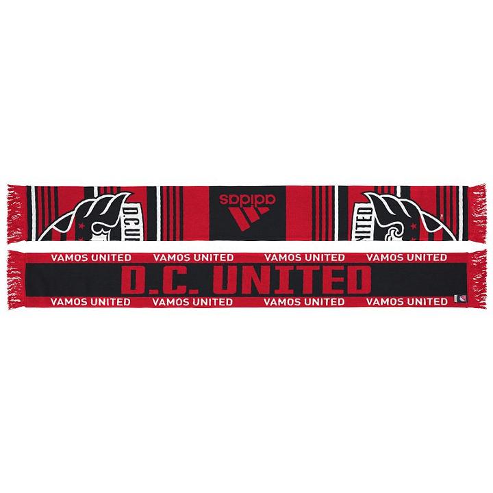 Adult Adidas Dc United Team Slogan Scarf, Multicolor