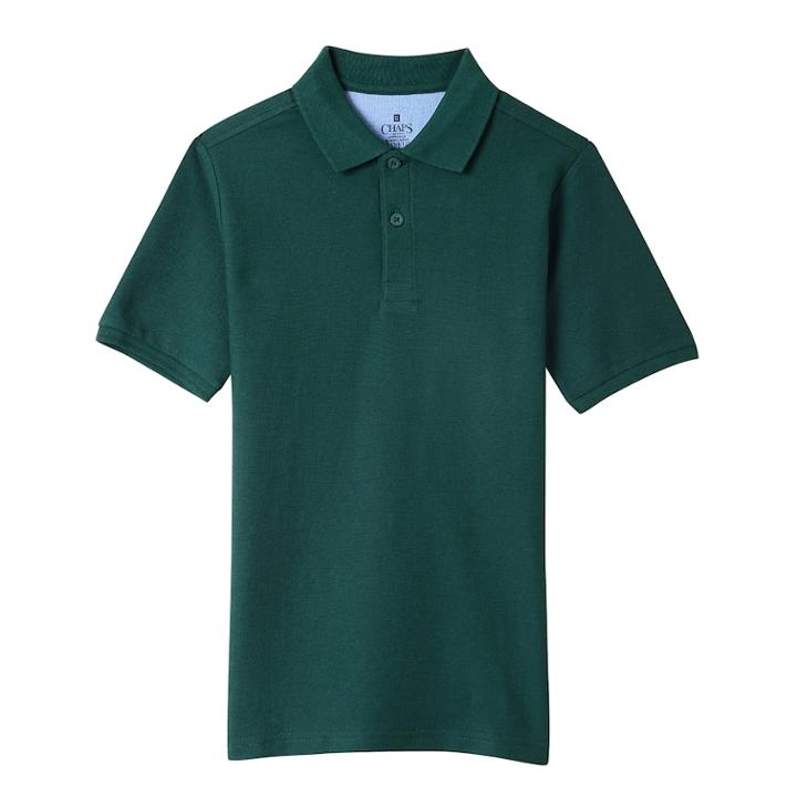 Boys 4-20 Chaps Stitch Polo, Size: 18-20, Green