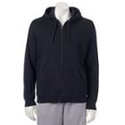 Men's Tek Gear&reg; Fleece Full-zip Hoodie, Size: Large, Black