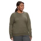 Plus Size Tek Gear&reg; Fleece Sweatshirt, Women's, Size: 2xl, Dark Green