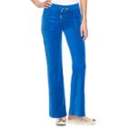 Women's Juicy Couture Bootcut Velour Pants, Size: Xs, Blue (navy)