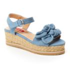 Unionbay Olive Women's Platform Sandals, Size: Medium (6.5), Blue