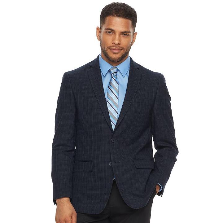 Big & Tall Van Heusen Flex Slim-fit Sport Coat, Men's, Size: 54 Reg, Blue (navy)