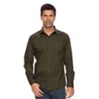 Men's Marc Anthony Slim-fit Stretch Woven Button-down Shirt, Size: Small, Green