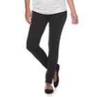 Maternity A:glow Full Belly Panel Skinny Ponte Pants, Women's, Size: S-mat, Black