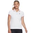 Women's Fila Sport&reg; Striped Trim Polo, Size: Xl, White