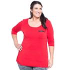 Plus Size Soybu Alyse Melissa Scoopneck Tee, Women's, Size: 1xl, Brt Red