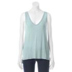 Juniors' Mudd&reg; Raw Edge Step Hem Tank, Teens, Size: Xl, Med Blue
