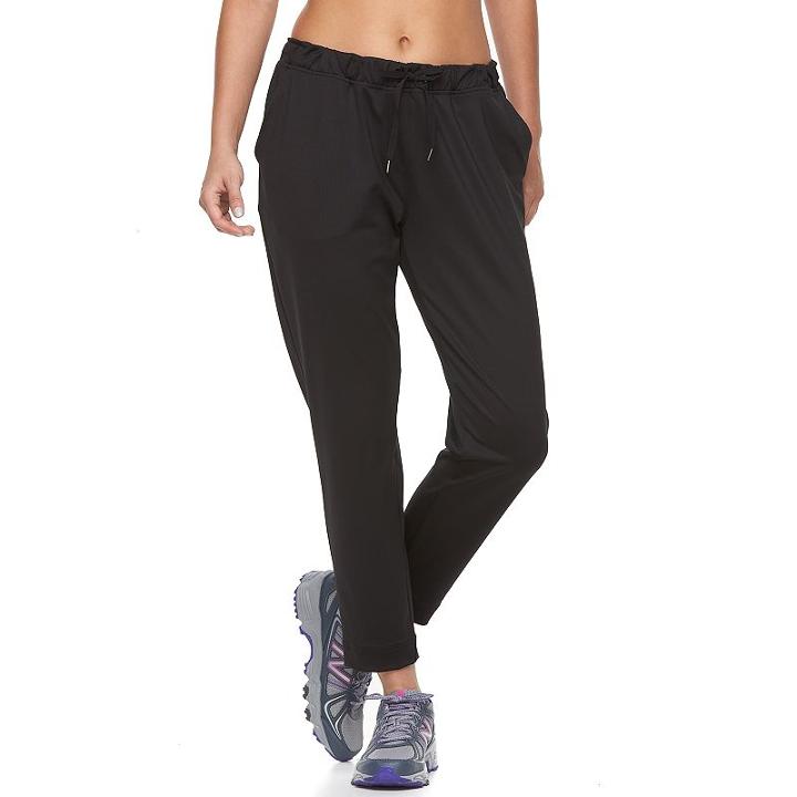 Women's Tek Gear&reg; On The Go Knit Yoga Pants, Size: Small, Black