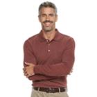 Men's Croft & Barrow&reg; Classic-fit Easy-care Interlock Polo, Size: Xxl, Dark Red