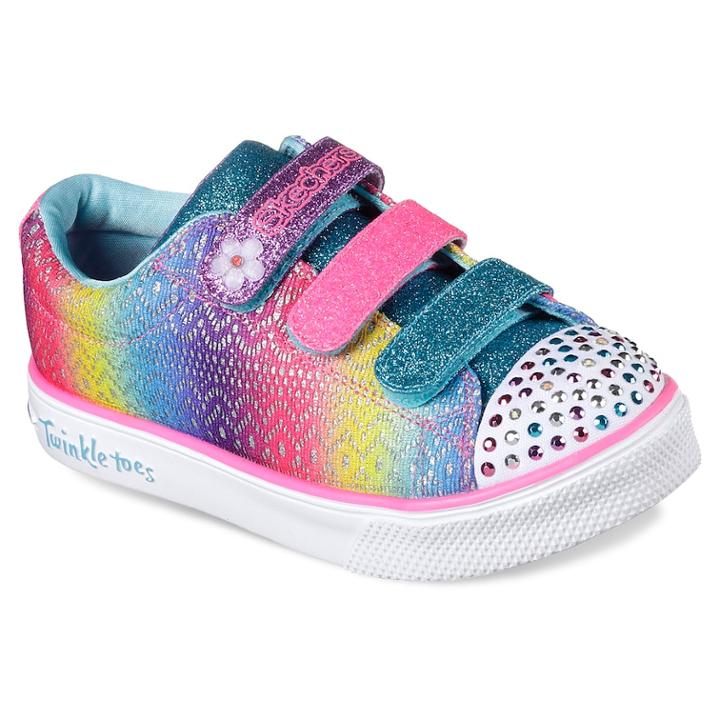 Skechers Twinkle Toes Breeze 2.0 Girls' Light Up Shoes, Size: 12, Blue