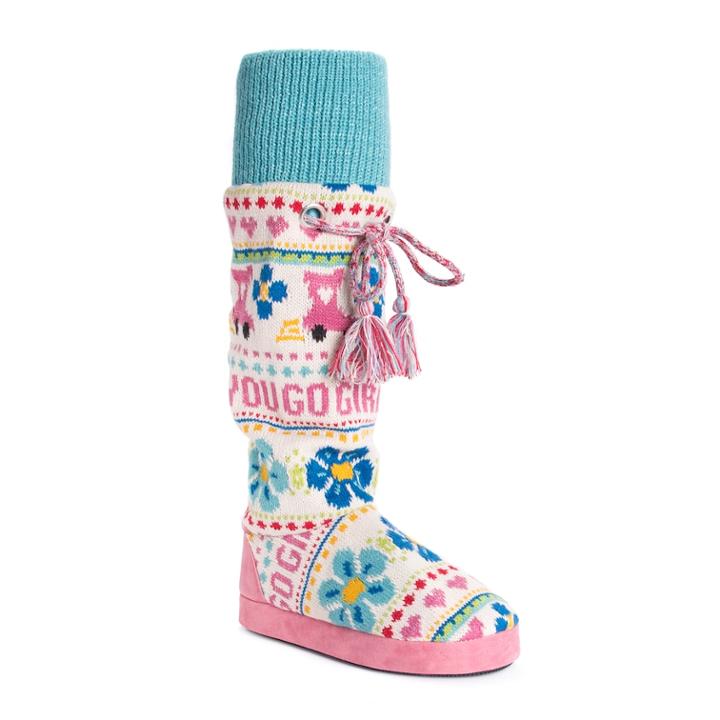 Women's Muk Luks Angie Boot Slipper, Size: Medium, White