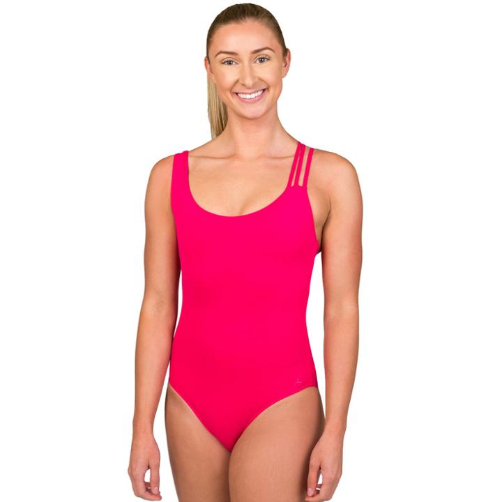 Women's Danskin Strappy Shoulder Dance Leotard, Size: Large, Brt Pink