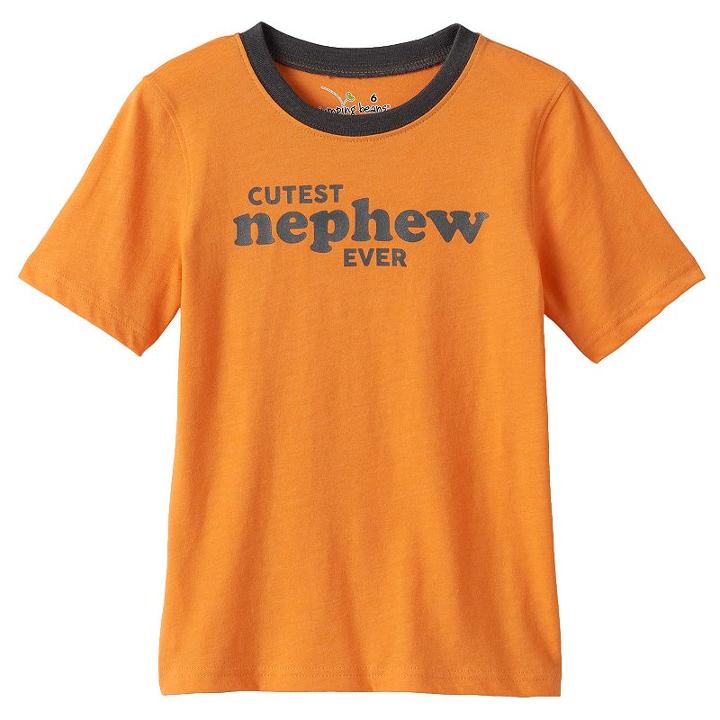 Boys 4-7x Jumping Beans&reg; Cutest Nephew Ever Tee, Boy's, Size: 7x, Brt Orange