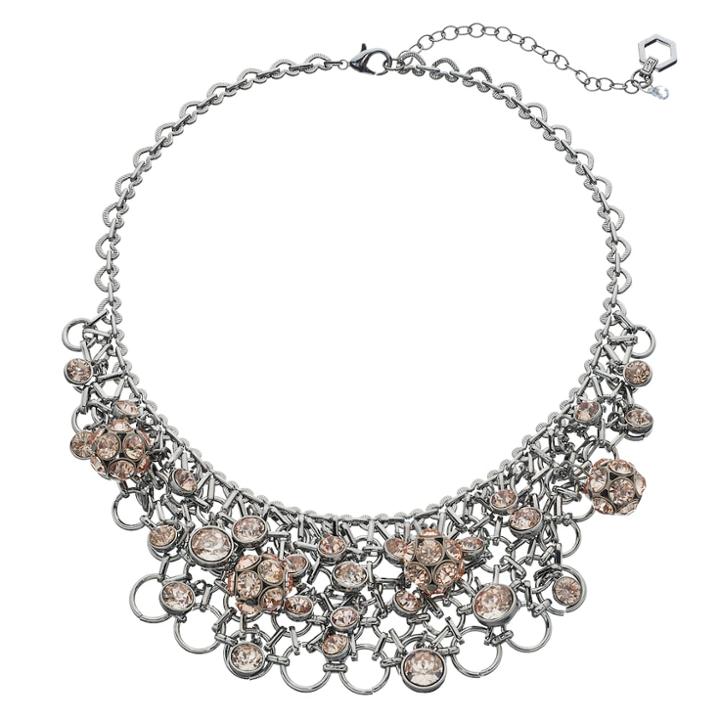 Simply Vera Vera Wang Pink Fireball Statement Necklace, Women's