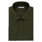 Big & Tall Van Heusen Regular-fit Flex Collar Pincord Wrinkle-free Dress Shirt, Men's, Size: 18-34/35, Dark Green