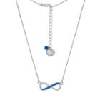 Kentucky Wildcats Sterling Silver Crystal Infinity Necklace, Women's, Size: 18, Blue